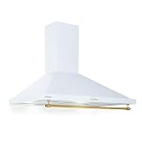 Klarstein Dunstabzugshaube 90cm, Abluft-Dunstabzugshaube mit RGB-LEDs, Leistungsstarke Abzugshaube Leise,…