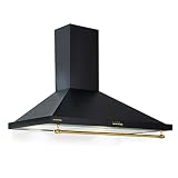 Klarstein Dunstabzugshaube 90cm, Abluft-Dunstabzugshaube mit RGB-LEDs, Leistungsstarke Abzugshaube Leise,…