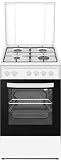 PKM GH4-50 EO AQ, Stand-Gasherd/9050 Watt/50 cm/3 Backofenfunktionen/Ober- und Unterhitze/Energieeffizienzklasse…