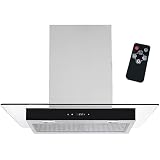 Syntrox Germany Dunstabzugshaube 60 cm Flat, mit Touch Screen und Fernbedienung Moderne Küchenhaube,…
