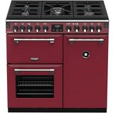 STOVES Gas-Standherd STOVES RICHMOND Deluxe S900 DF GAS CB Chili Red/Chrom